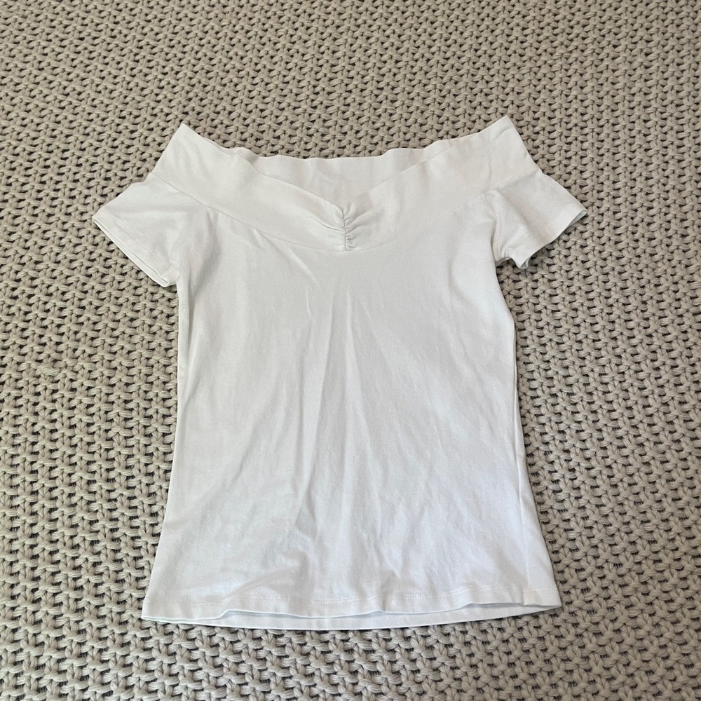 NWOT White Off the Shoulder Top